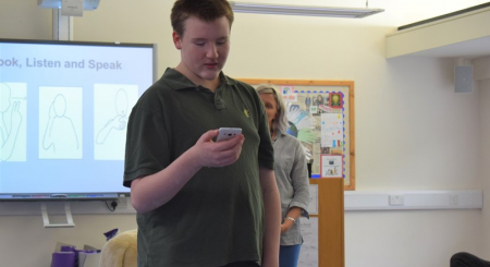 Jason reading his poem