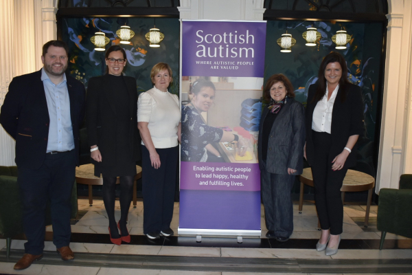 Photograph shows Fearghal O'Toole, Mafalda Albuquerqe, Karen Wilson, Charlene Tait and Karen McKeating at Kimpton Blythswood Square