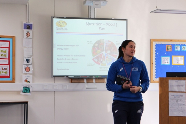 Louise Renicks Visits New Struan School