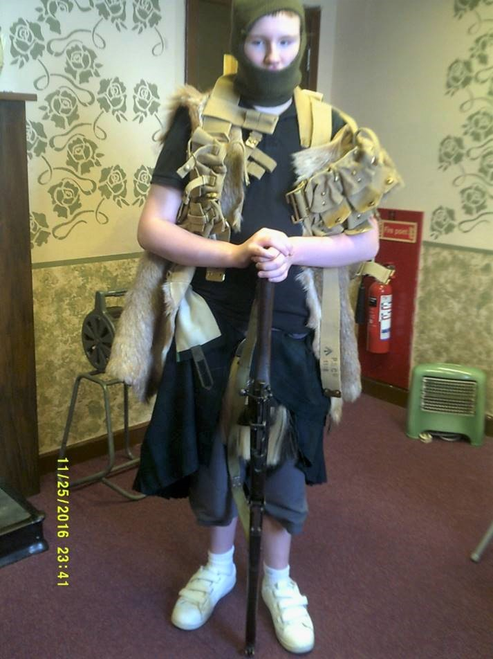 Jason dressed up 