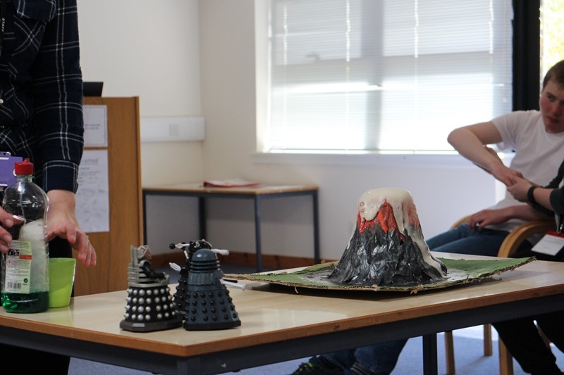 Making a volcano