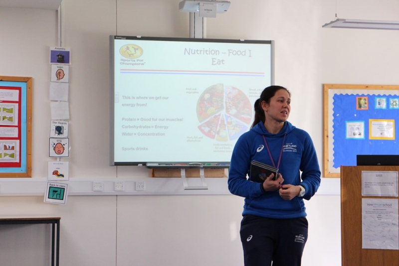 Louise Renicks Visits New Struan School