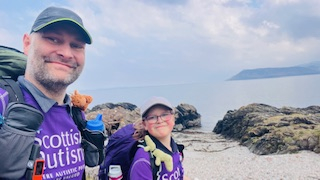 Image is of Our Spectrum Adventures duo Ian & Eve during their journey - image credit to Ian Alderman