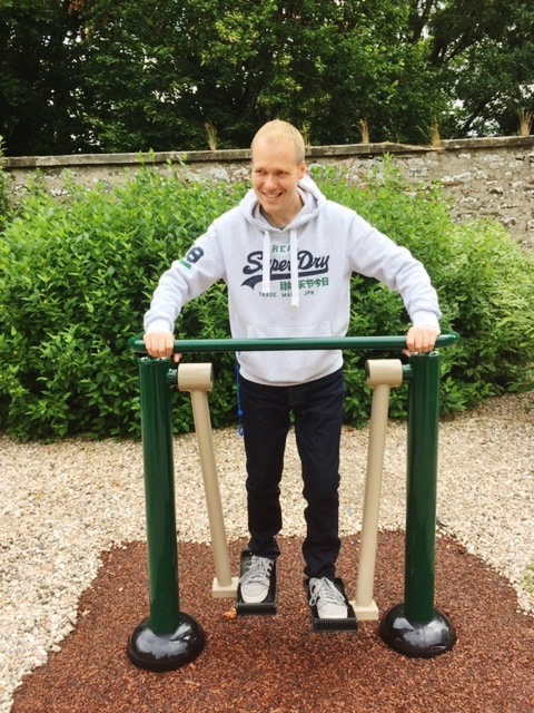 Michael (service user)-says he’s going to get fit and build muscles on new equipment