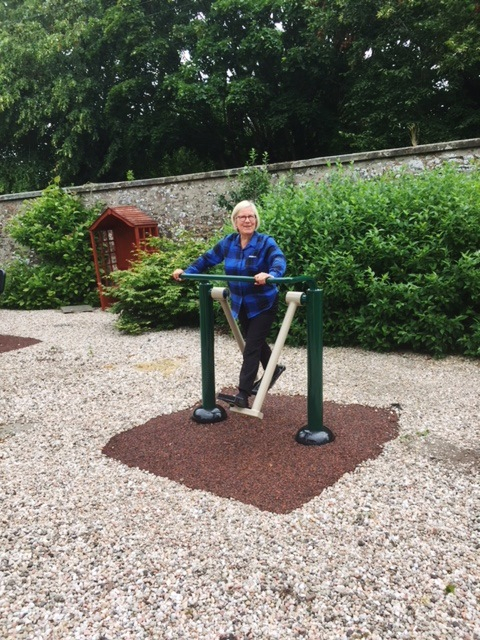 Liz (Senior Autism Practitioner) testing the equipment