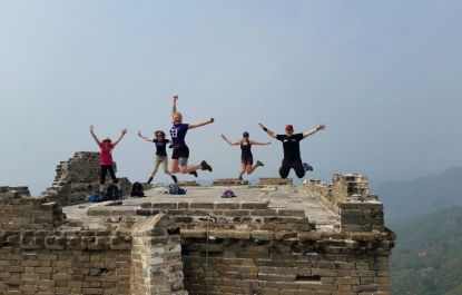 Stacey on Great Wall of China Trek