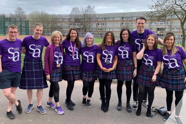 Kiltwalk fundraising supporters