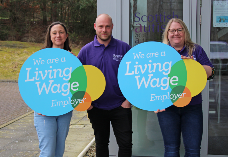 SCOTTISH AUTISM CELEBRATES BEING A REAL LIVING WAGE EMPLOYER