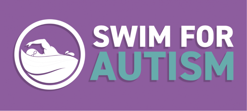 Text reads 'Swim for autism'