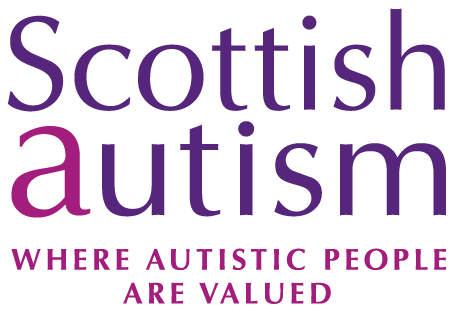 The image shows text reading 'Scottish Autism where autistic people are valued'