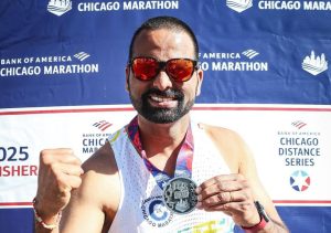 Image of a supporter who has taken part in a marathon